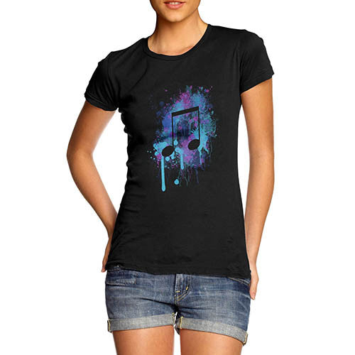 Women's Musical Note Printed Graphic T-Shirt
