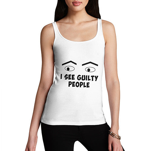 Women's I See Guilty People Funny Graphic Tank Top