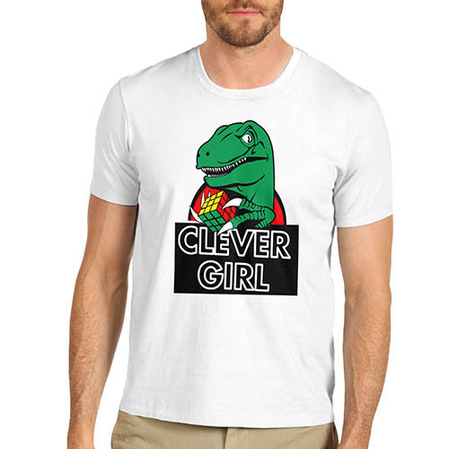 Men's Clever Girl Dinosaur Funny T-Shirt