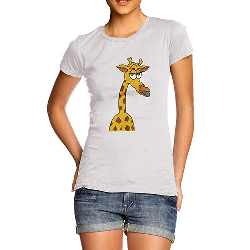 Women's Funny Grumpy Giraffe T-Shirt