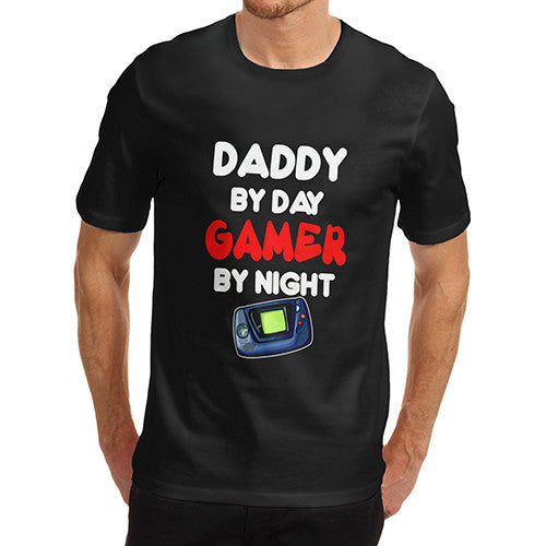 Mens Daddy By Day Gamer By Night T-Shirt