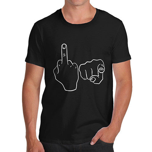 Men's Rude Hand Gesture T-Shirt