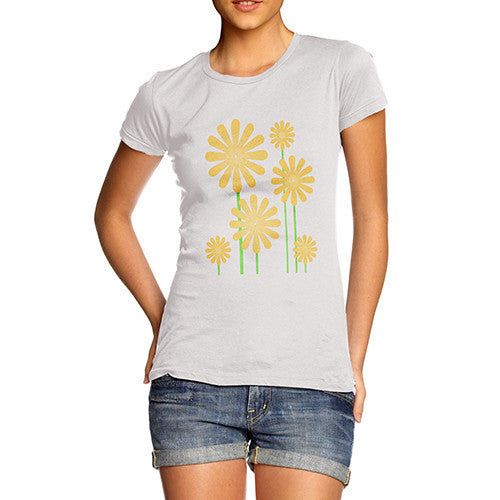Women's Yellow Flowers T-Shirt