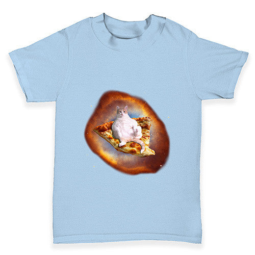 Space Pizza Cat Baby Toddler T-Shirt