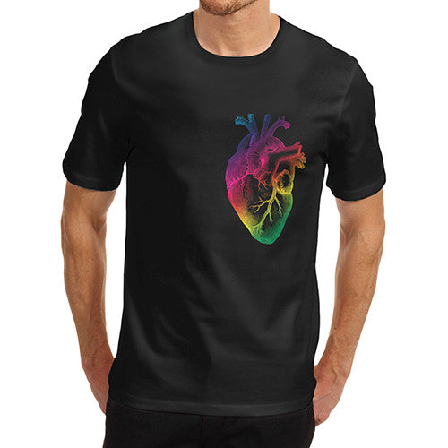 Men's Rainbow Heart T-Shirt