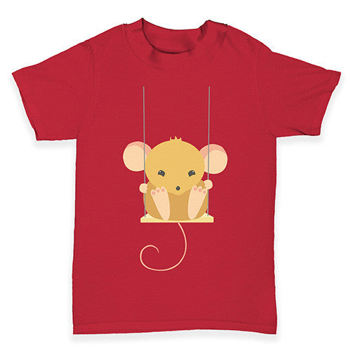 Mouse On A Swing Baby Toddler T-Shirt