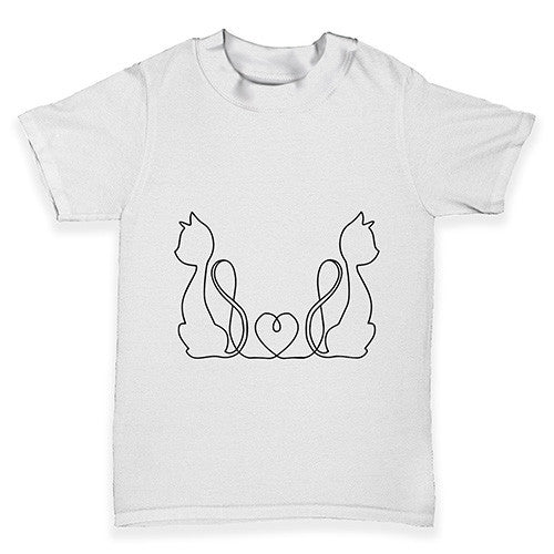 Twin Love Cats Baby Toddler T-Shirt