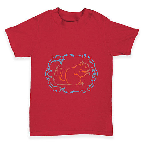Squirrel Print Baby Toddler T-Shirt