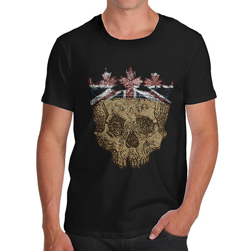 Men's Union Jack Crowned Skull T-Shirt