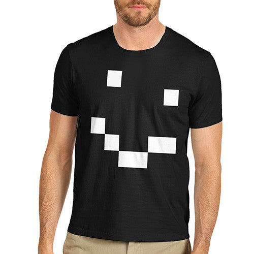 Men's Smile Pixel Face T-Shirt