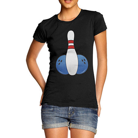 Womens Rude Bowling T-Shirt