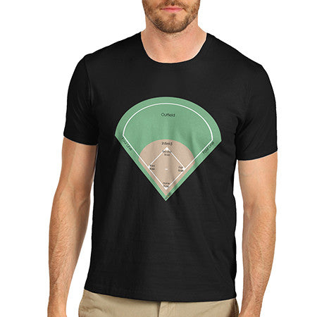 Mens Baseball Field T-Shirt
