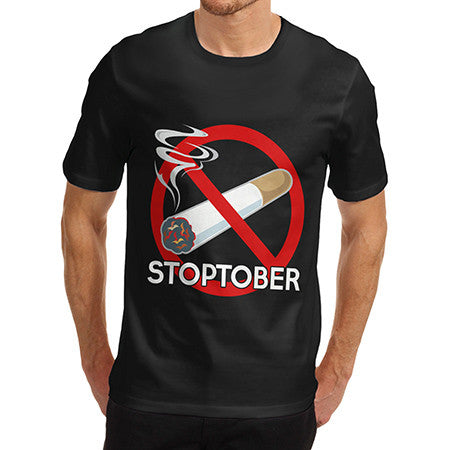 Mens Stoptober Stop Smoking T-Shirt