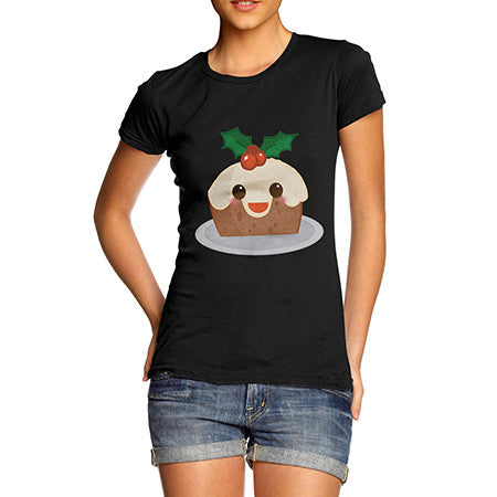 Womens Christmas Pudding T-Shirt