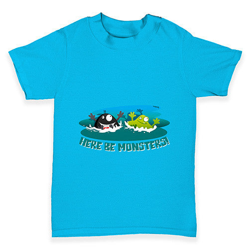 Here Be Monsters Baby Toddler T-Shirt