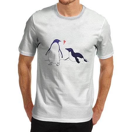 Men Penguin Love T-Shirt