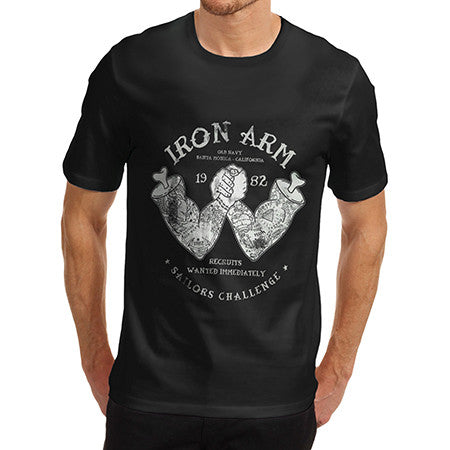 Men's Iron Arm Sailor Arm Wrestle T-Shirt