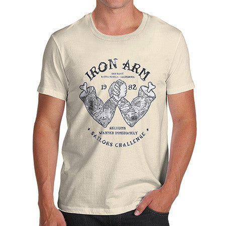 Men's Iron Arm Sailor Arm Wrestle T-Shirt