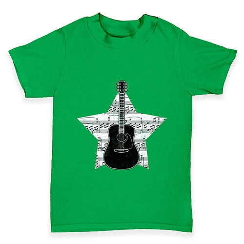 Guitar Music Notes Star Baby Toddler T-Shirt