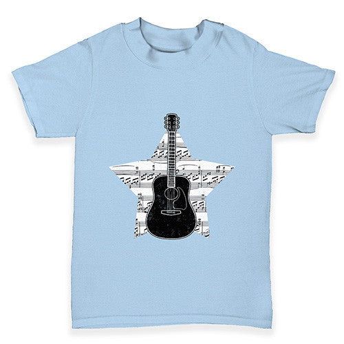 Guitar Music Notes Star Baby Toddler T-Shirt