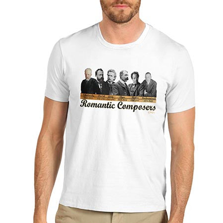 Men's Romantic Composers Classic Artists T-Shirt