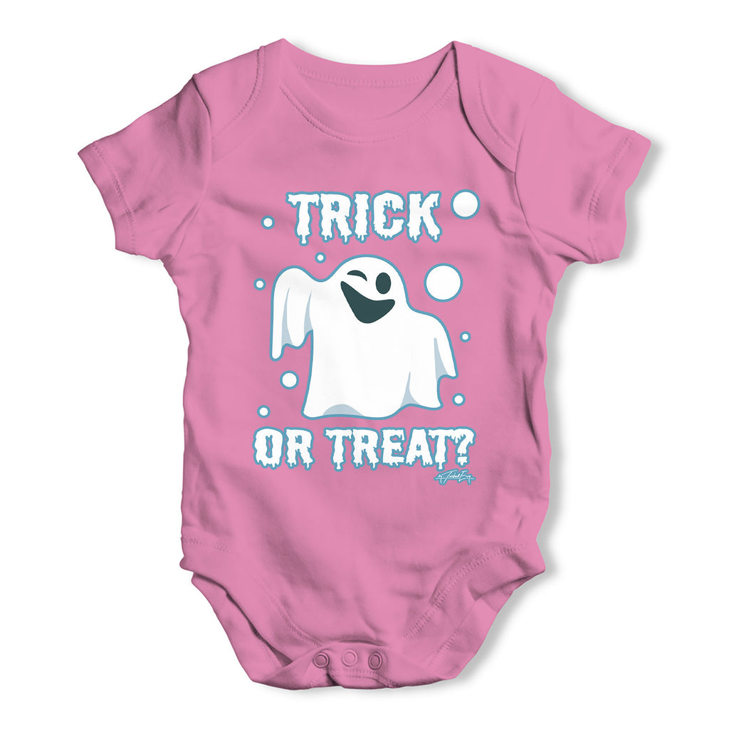 Trick or Treat Spooky Ghost Baby Grow Bodysuit