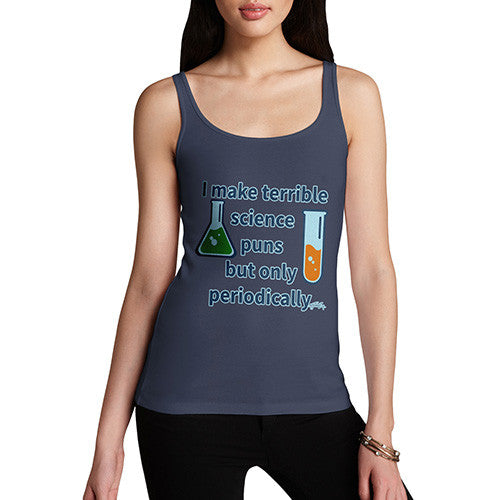 Women's I Make Science Puns Periodically Tank Top