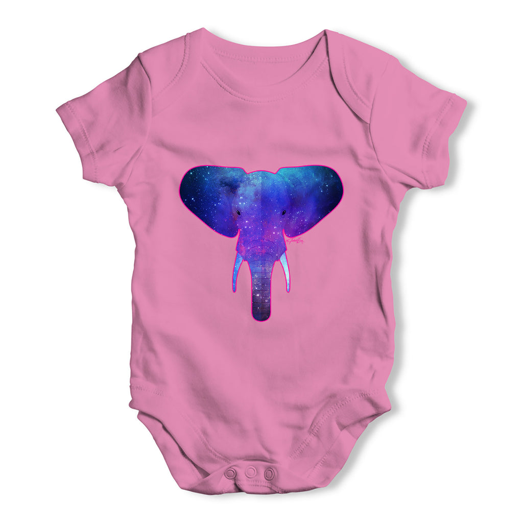 Elephant Galaxy Baby Grow Bodysuit