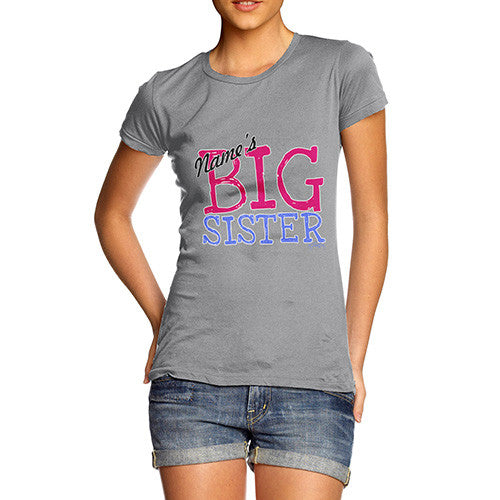 Women's Personalised Big Sister T-Shirt