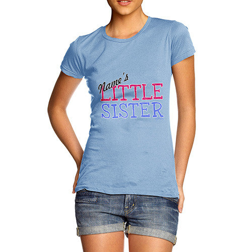 Women's Personalised little Sister T-Shirt
