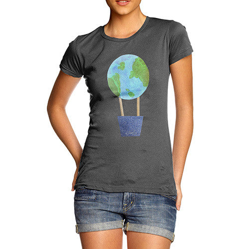 Women's Earthballoon Hot Air Balloon T-Shirt