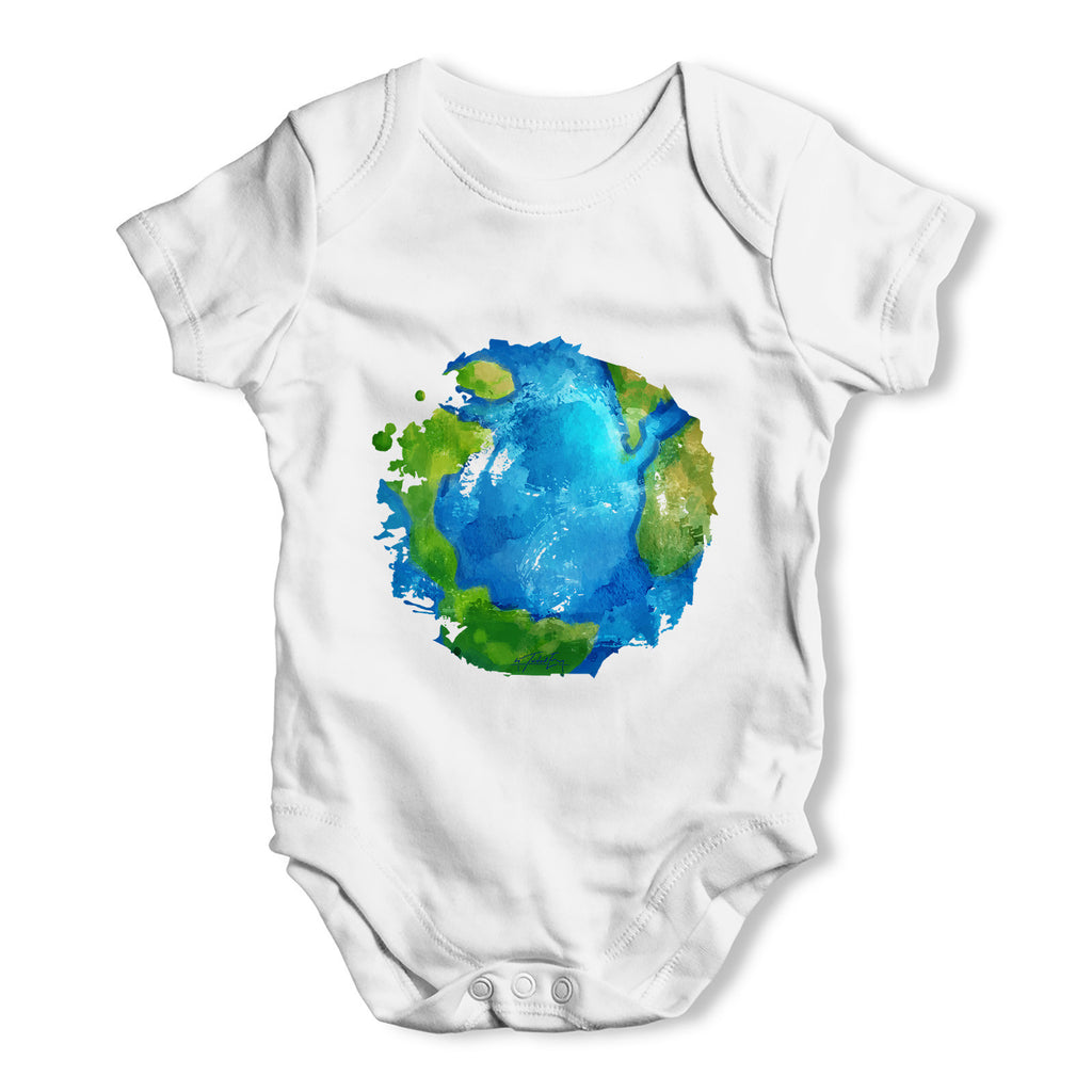 Global Warming Melting Earth Baby Grow Bodysuit