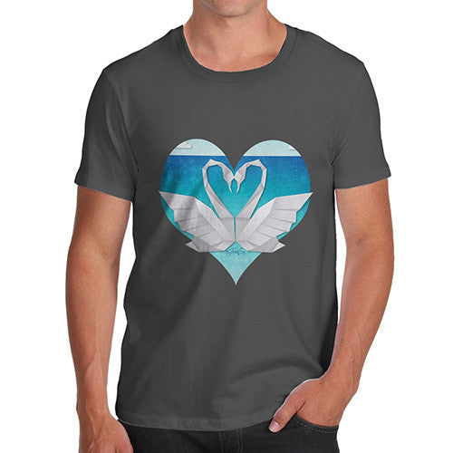 Men's Sweetheart Swan Heart T-Shirt