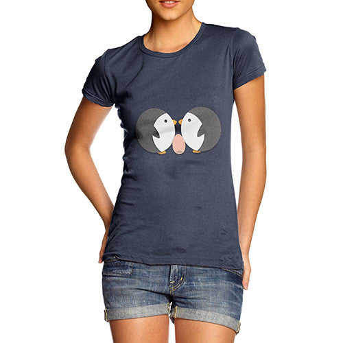 Women's Lovely Love Penguins T-Shirt