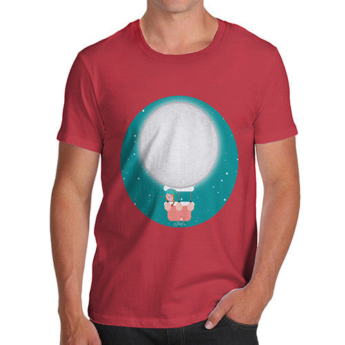 Men's Moon Hot Air Balloon T-Shirt