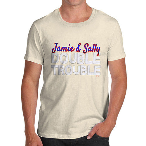 Men's Personalised Double Trouble T-Shirt