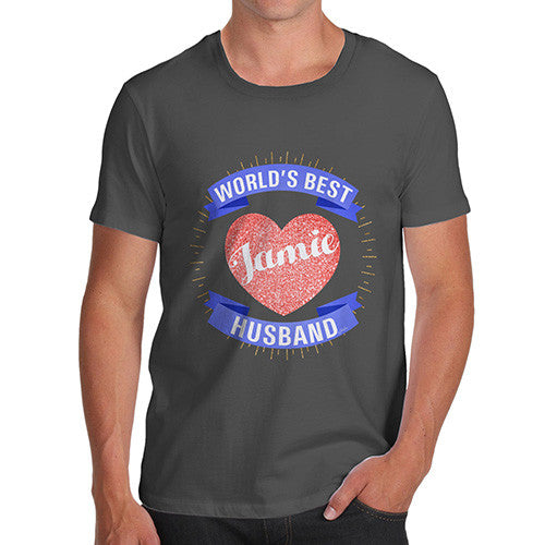 Men's Personalised World's Best Husband T-Shirt