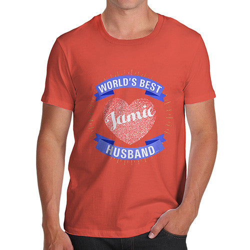 Men's Personalised World's Best Husband T-Shirt