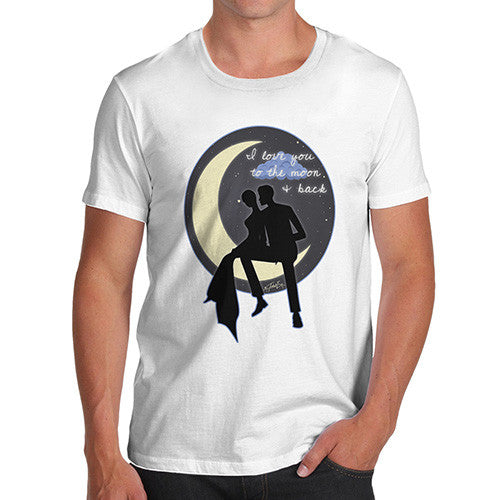 Men's I Love You To The Moon & Back Couple T-Shirt