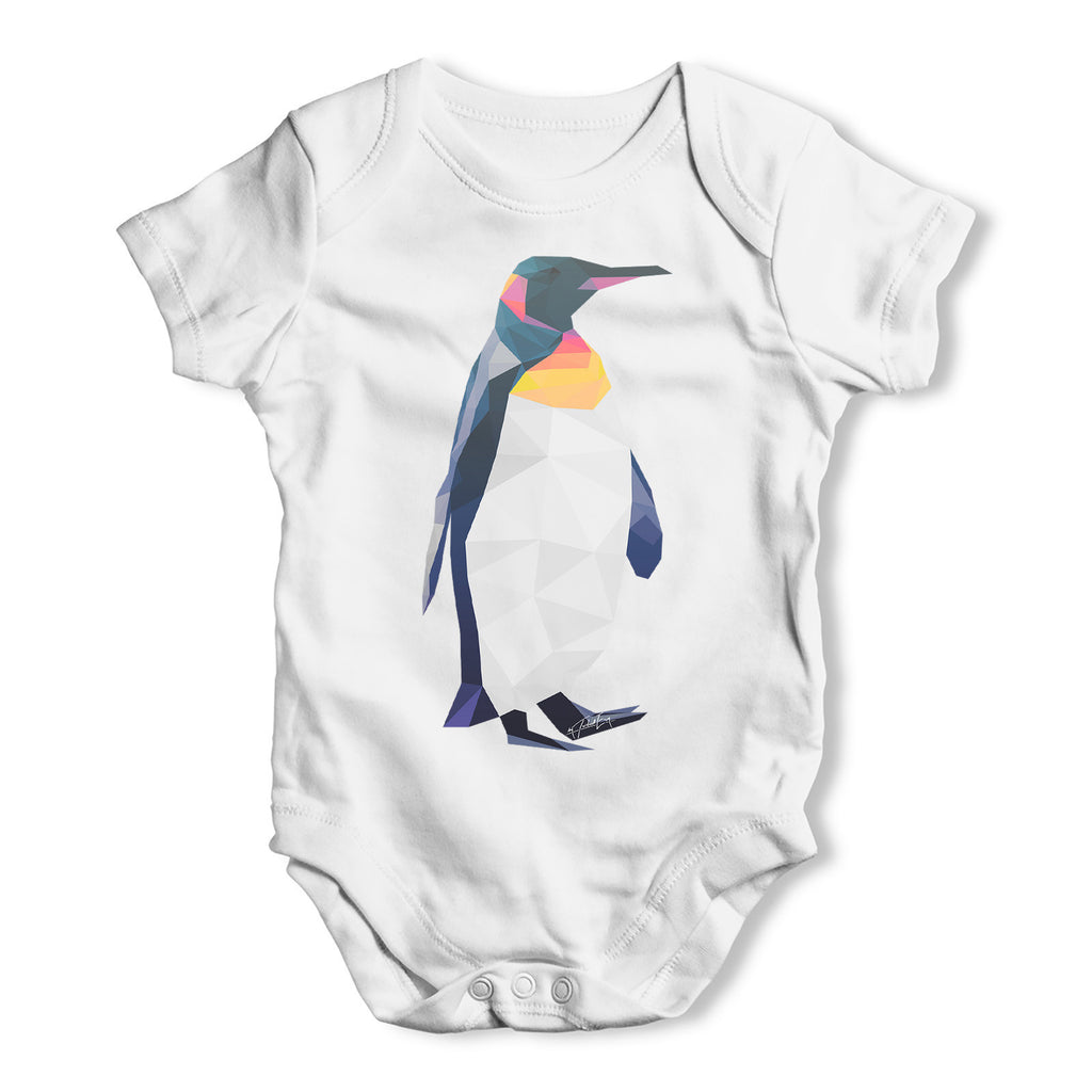 Geometric Penguin Baby Grow Bodysuit