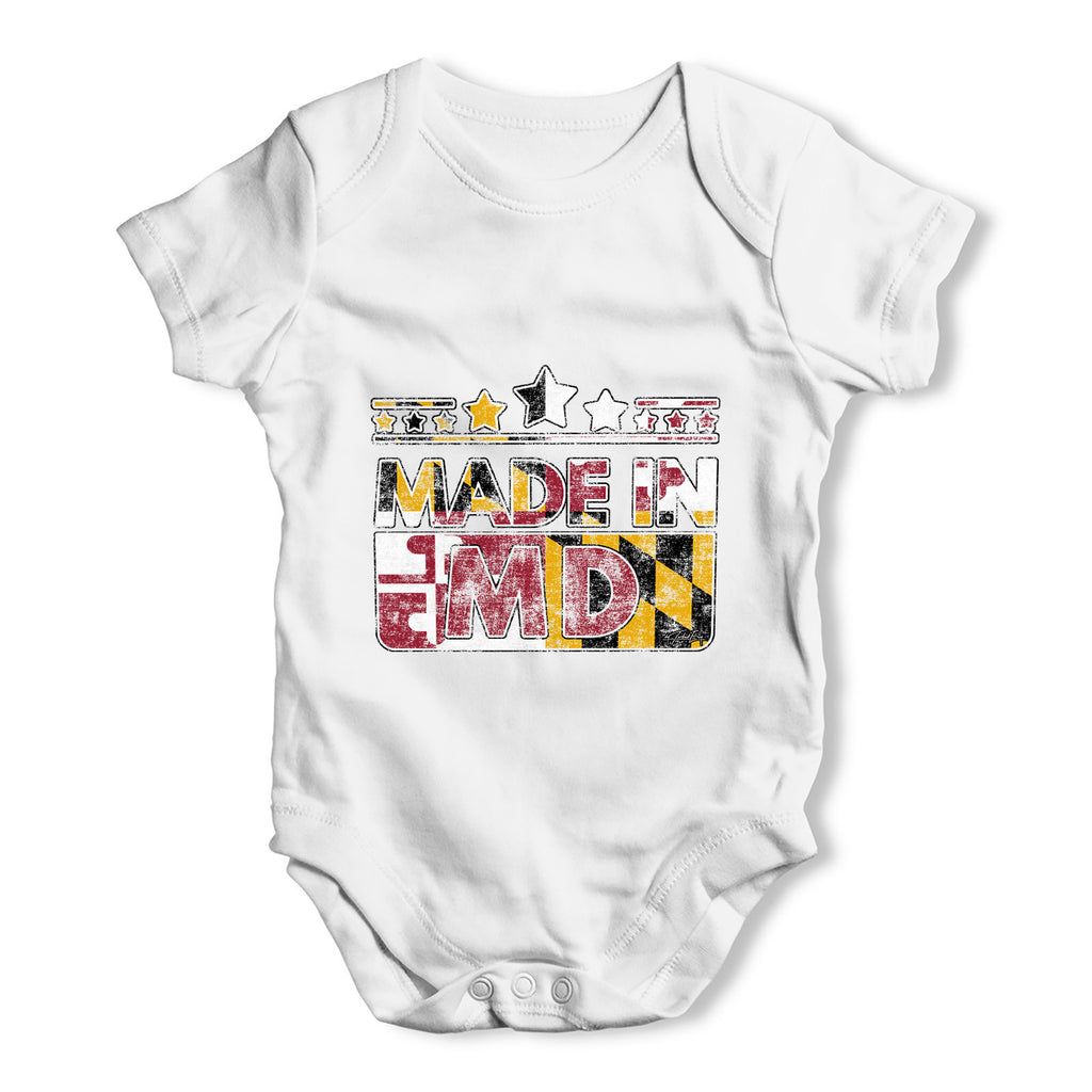 Made In MD Maryland Baby Grow Bodysuit