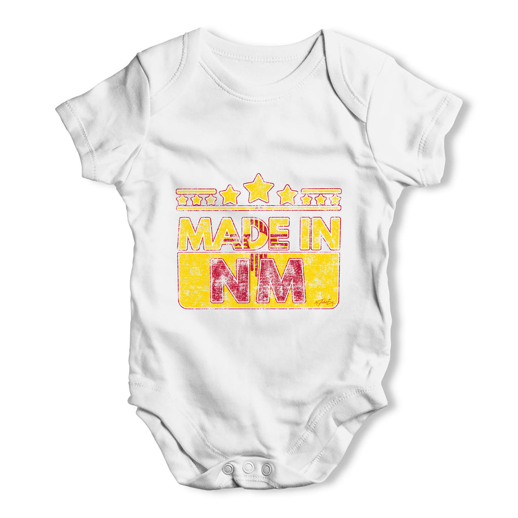 Made In NM New Mexico Baby Grow Bodysuit