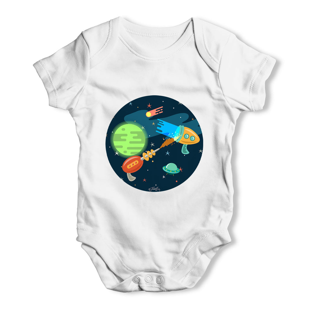 Space Guns Baby Grow Bodysuit