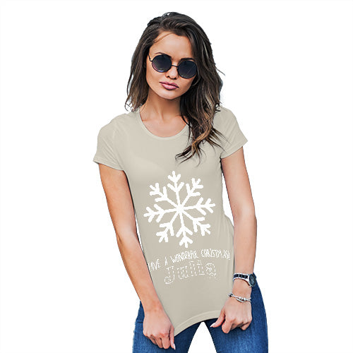 Have A Wonderful Christmas Personalised Women's T-Shirt 