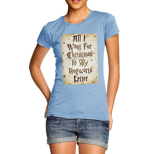 All I Want For Christmas Is My Hogwarts Letter Women's T-Shirt 