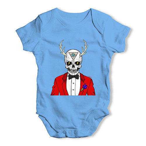 Illuminati Skull Man Baby Unisex Baby Grow Bodysuit