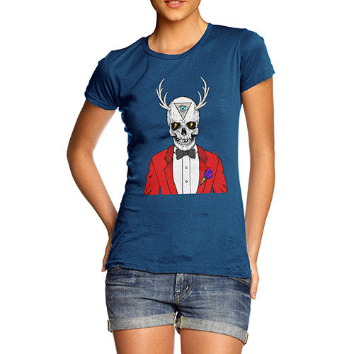 Illuminati Skull Man Women's T-Shirt 