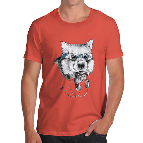 Super Wolf Headphones Men's T-Shirt