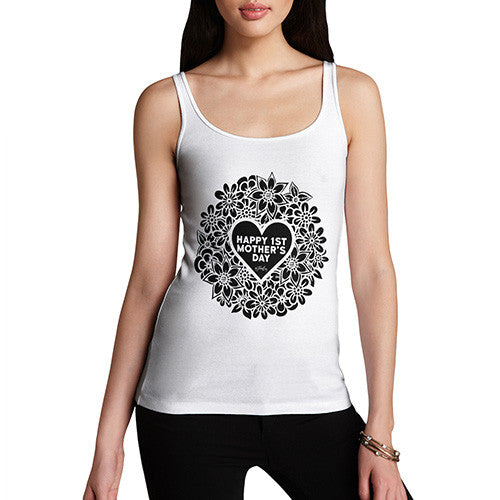 Happy 1st Mother's Day Cutout Women's Tank Top