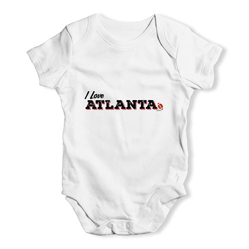 I Love Atlanta American Football Baby Unisex Baby Grow Bodysuit